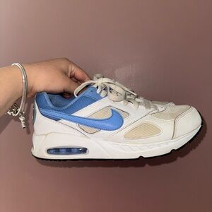 Nike White and Blue Sneakers